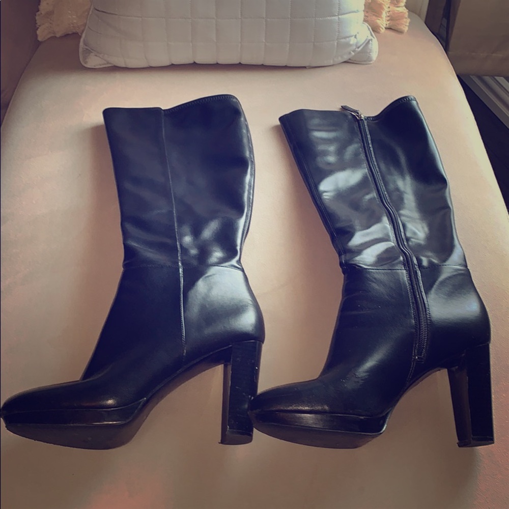 Nine West stretch black boots